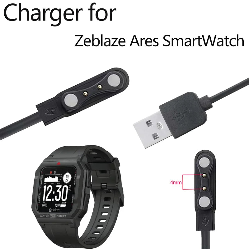 USB Charging Cable for Zeblaze Ares & Ares 2 Smartwatch Smartwatch Charger Cable Oasis Select