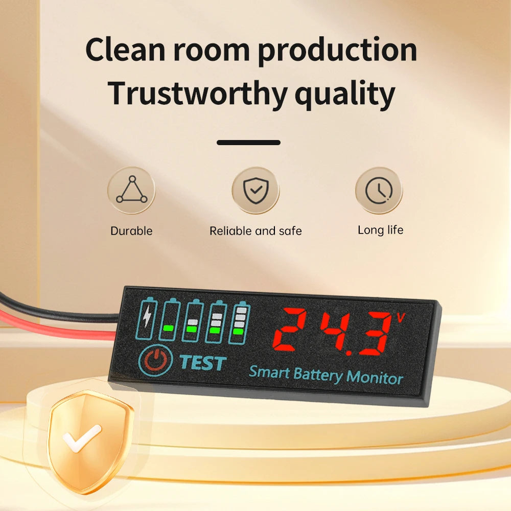 DC 7-55V Battery Charge Indicator Digital Voltmeter Voltage Tester Electric Vehicles Lithium Battery Capacity Power Indicators Oasis Select