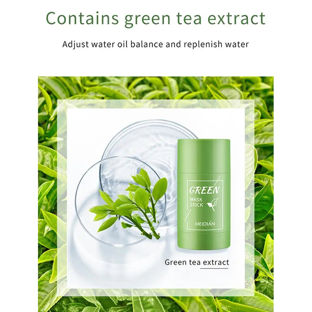 Green Tea Cleansing Stick Mask – Pore Minimizer & Blackhead Remover Face Cleansing Mask Oasis Select