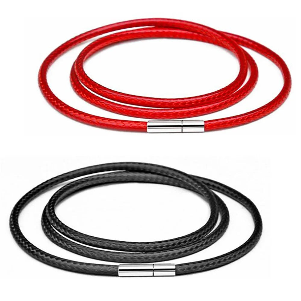 5pcs 304 Stainless Steel Cord End Caps Bayonet Clasps 1/2/3mm Hole Leather Rope Buckle for DIY Bracelet Necklace Jewelry Making Oasis Select