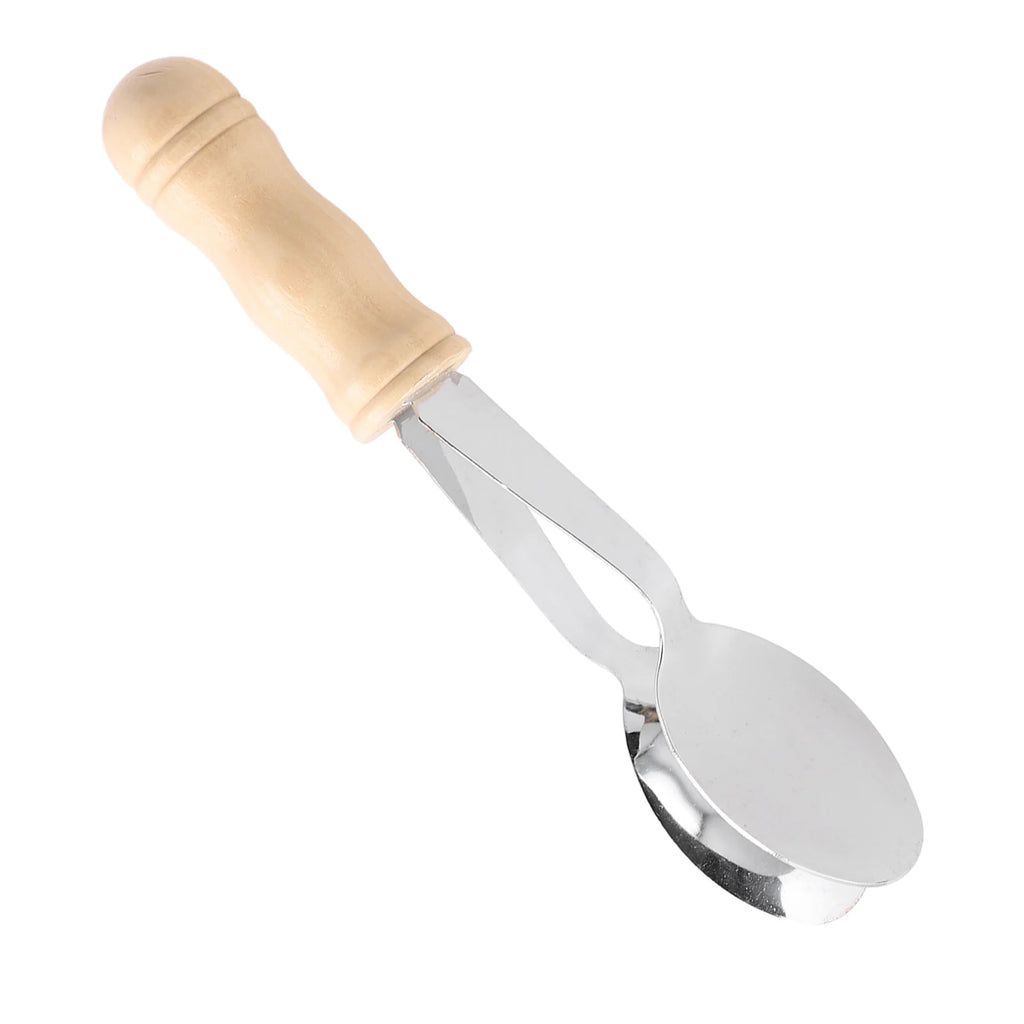 Irish Musical Spoons Wooden Handle Percussion Musical Spoons Instrument 8 Inch Metal+wood For Gifts Music Classes Teaching Oasis Select 1PC