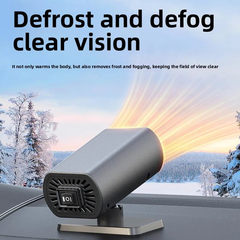 12V 200W Defrosting Demister Car Heater Fans Defogger Windshield Frost Snow Mist Removal Heating Dryer Window Car Accessory Oasis Select