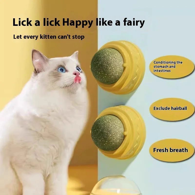 Catnip ball cat toy Self-amusement kitten supplies Catgrass ball teething stick Magic wand Tease cat stick Oasis Select