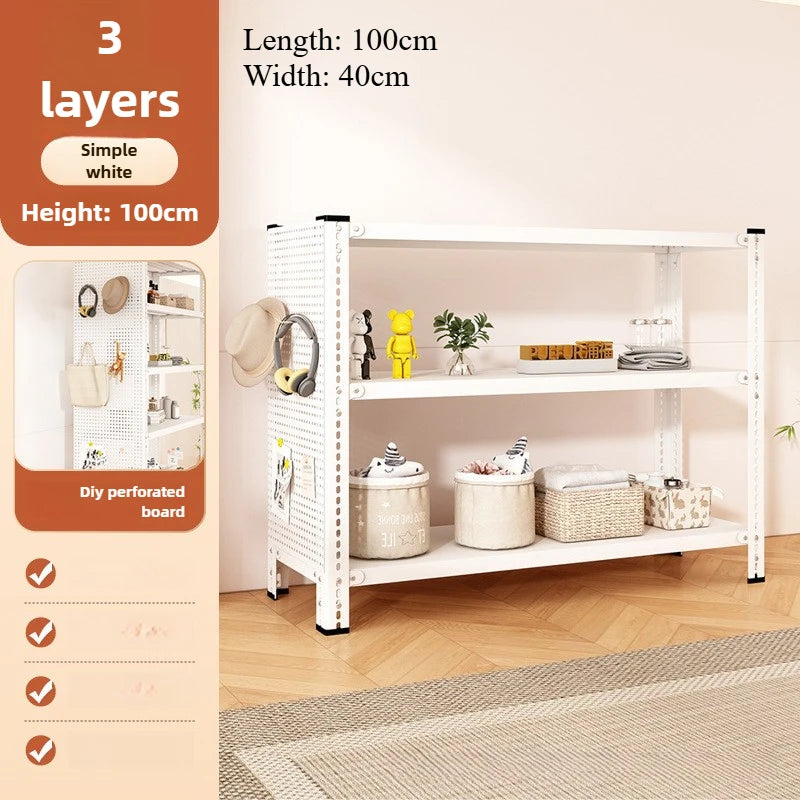 Shelves with holes and plates Household shelves Shelves Multi-layer floor Oasis Select Layer 3 100
