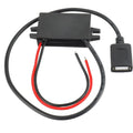 Waterpoor DC/DC 12V/24V Step Down To 5V USB Converter Buck Module Direct Current To Direct Current Regulator Car Power Converter Oasis Select Single Square USB 12V 24V 5V 3A