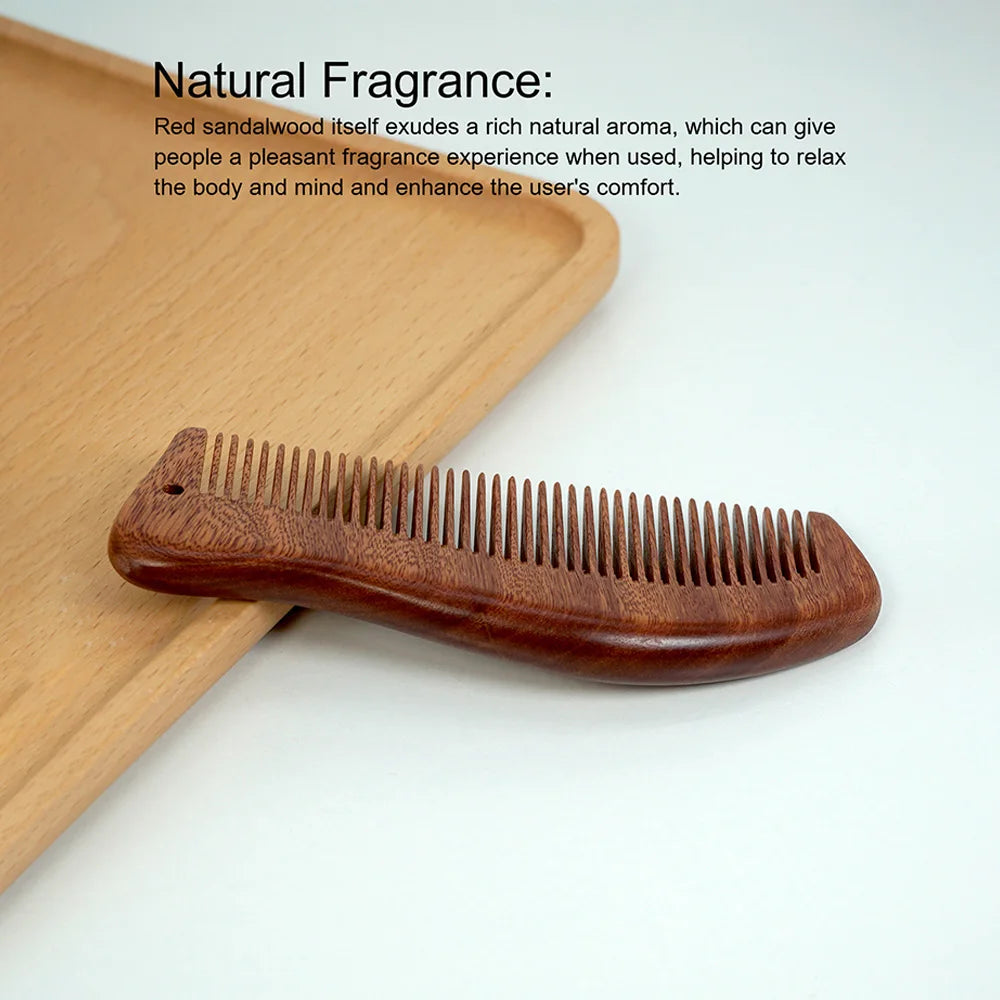 Natural Wood Comb Sandalwood Hair Comb Scalp Massage Combs Massage Anti-tangle Anti Static Hair Brush Hairdressing Styling Tools Oasis Select