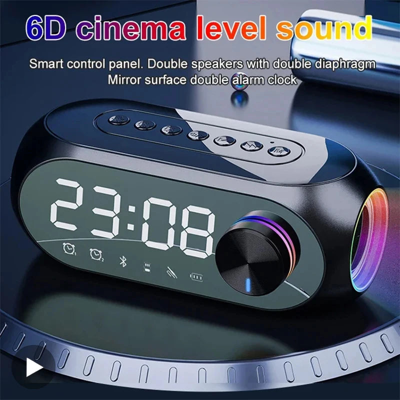 AyeBeau S8 Bluetooth Alarm Clock Speaker with FM Radio
