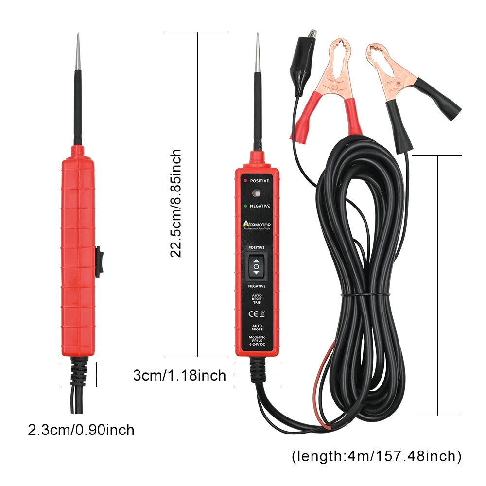 Automotive Electric Circuit Tester 6-24V DC | Power Switch Automotive Circuit Tester Oasis Select