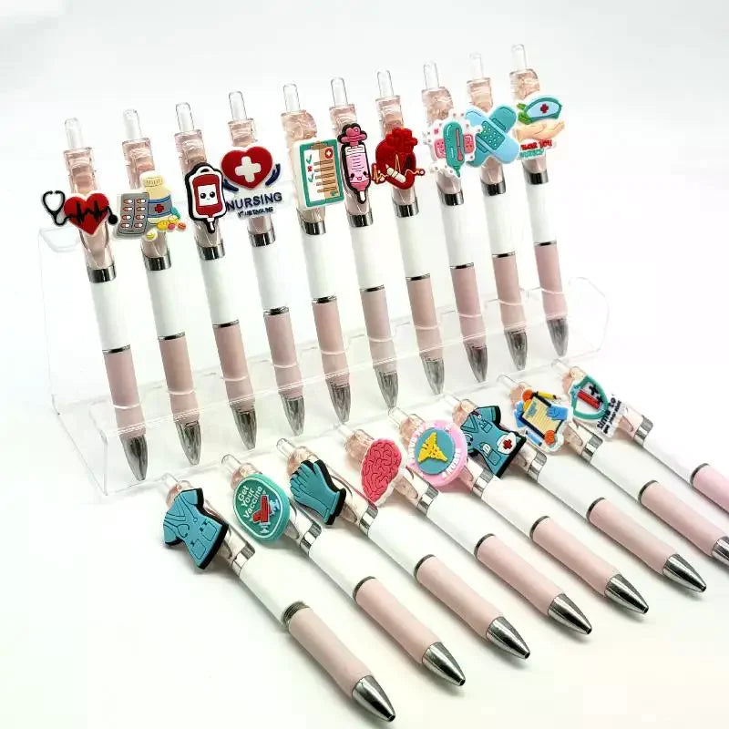 6/10Pcs Medical Record Pens Nurse Doctor Writing Gel Pens Nurses Day Gift Student Retractable Ballpoint Pen Oasis Select
