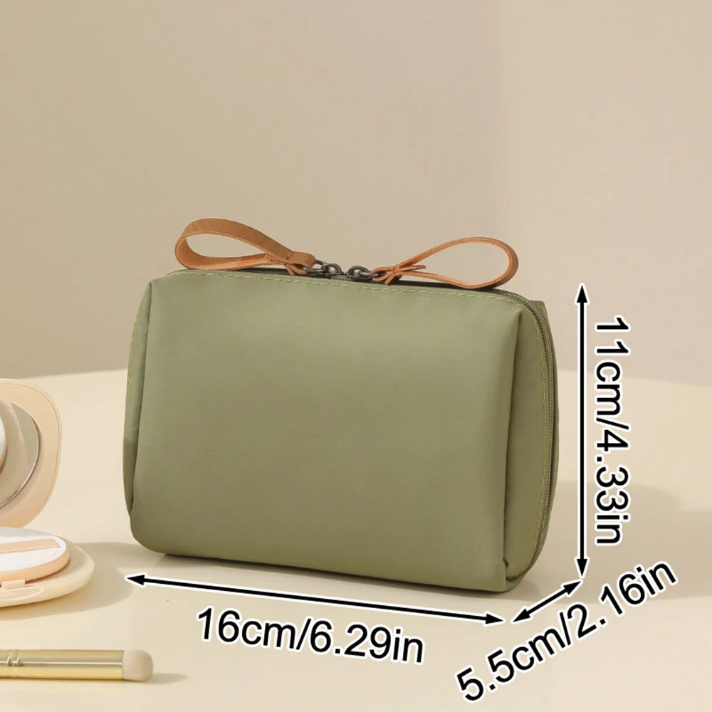 1pc Green/Pink/Blue Small Makeup Bag For Purse Portable Waterproof Cosmetic Bag Lipstick Bag Travel Makeup Pouch For Girls Women Oasis Select