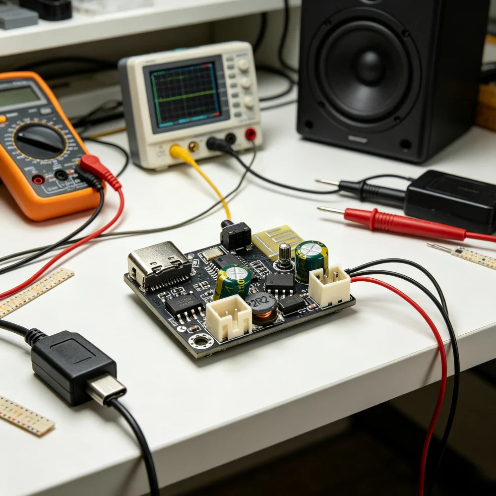 Bluetooth Audio Amplifier Board 5V 6.2W D-Class Mono Module with USB Input for DIY Portable Speaker Support EQ Adjustment on PC Oasis Select