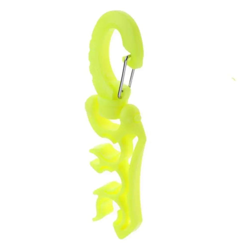 Scuba Diving Triple Regulator BCD Hose Holder Octopus Retainer BCD Clip Oasis Select YELLOW