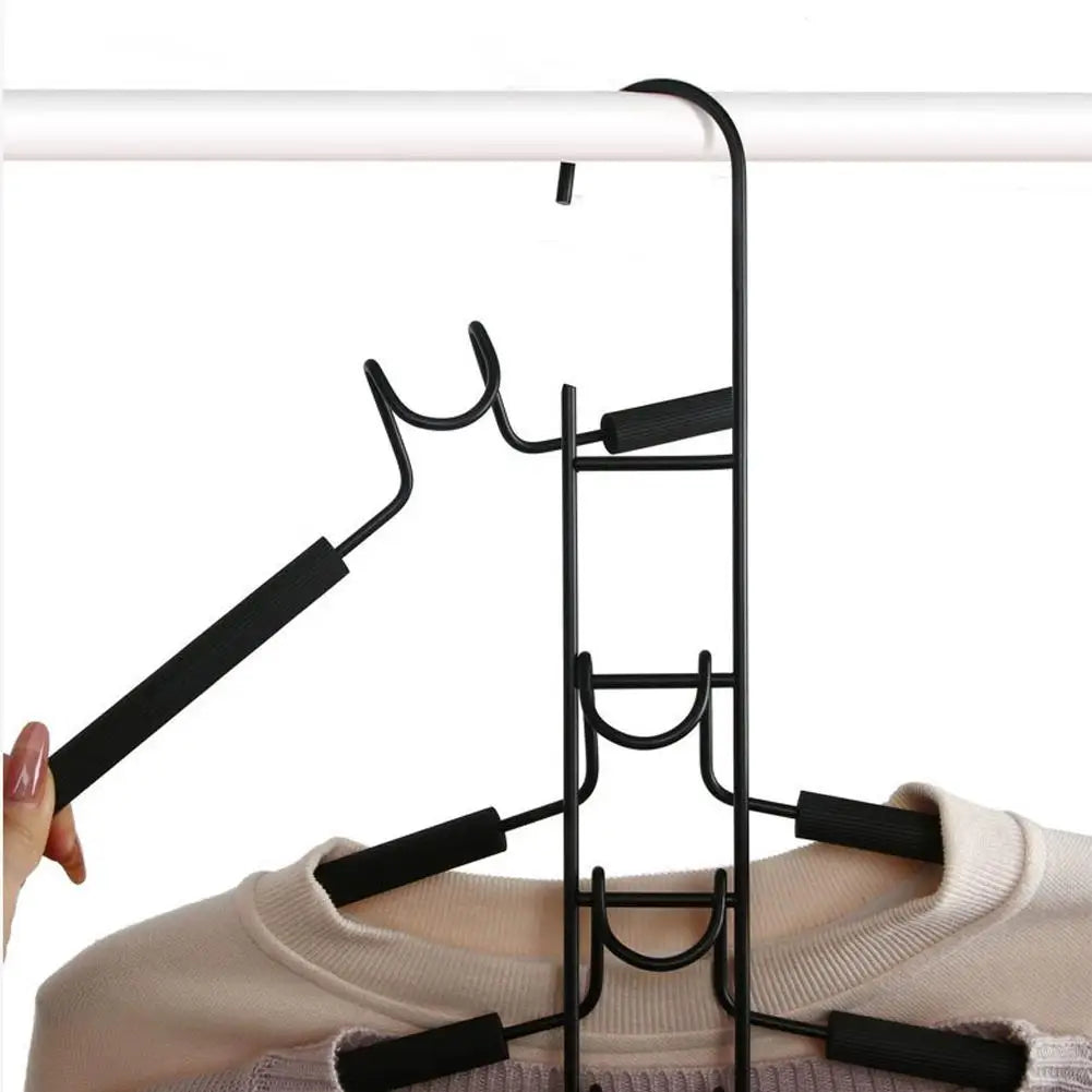 5-in-1 Folding Clothes Hanger – Space Saving Closet Organizer