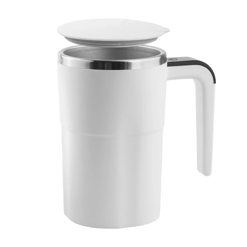 Automatic Stirring Coffee Cup with Temperature Display USB Rechargeable Milk Shake Cup 304 Stainless Steel Magnetic Stirrer Oasis Select