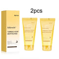 Peelable Effect Turmeric Night Wrapping Mask Smooths Roughness Skin Radiance Elasticity Moisturizing Brightening Face Mask Oasis Select 2pcs