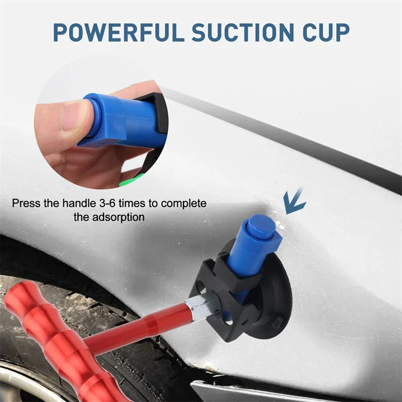 Powerful Vacuum Pump Car Dent Puller, T-Handle Paintless Dent Repair Kit, Upgraded Strong Suction Cup For Auto Body Hail Damage Oasis Select