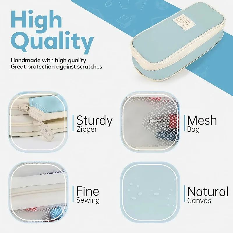 School Stationery Supplies Kawaii Pencil Cases Large Capacity Pencil Bag Pouch Holder Box for Girls Office Students Organizer Oasis Select