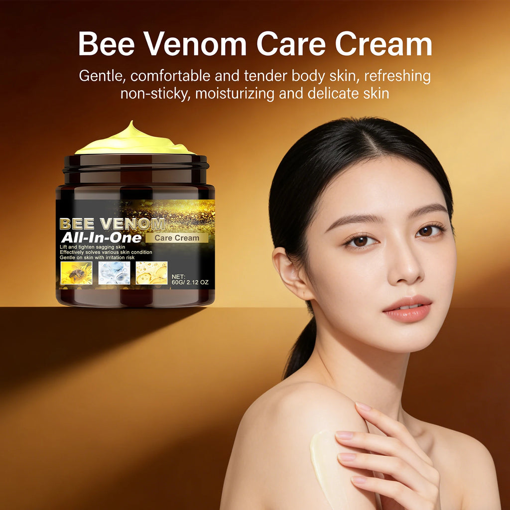 Bee Venom Care Cream Multi Effect All-in-One Lifting Tightening Cream Improve Sagging Skin Rejuvenation Repairing Skin Care 60g Oasis Select