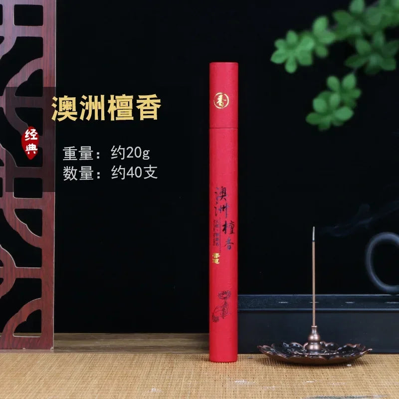 40Pcs Natural Sandalwood Incense Sticks Sleep Chinese Home Incense Stick Aroma Indoor Buddha Incense Eaglewood Room Fragrance Oasis Select Australian sandalwoo