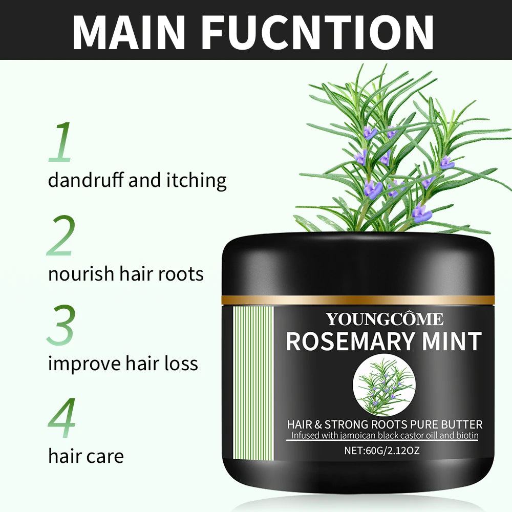 Rosemary Hair Conditioner Anti Hair Loss Improve Dryness Nourish Hair Roots Repair Dry Damaged Smooth Hair Essence Cream Oasis Select