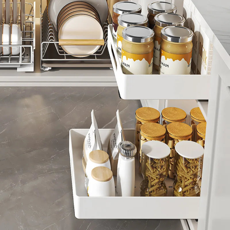Cabinet basket dish seasoning rack storage artifact kitchen sink organizing rack pull-out rack in cabinet Oasis Select