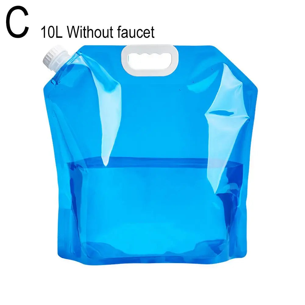 5/10L Portable Camping Water Bag Foldable Drinking Water Bucket Large Capacity Water Container For Outdoor Travel Lightweight Oasis Select C