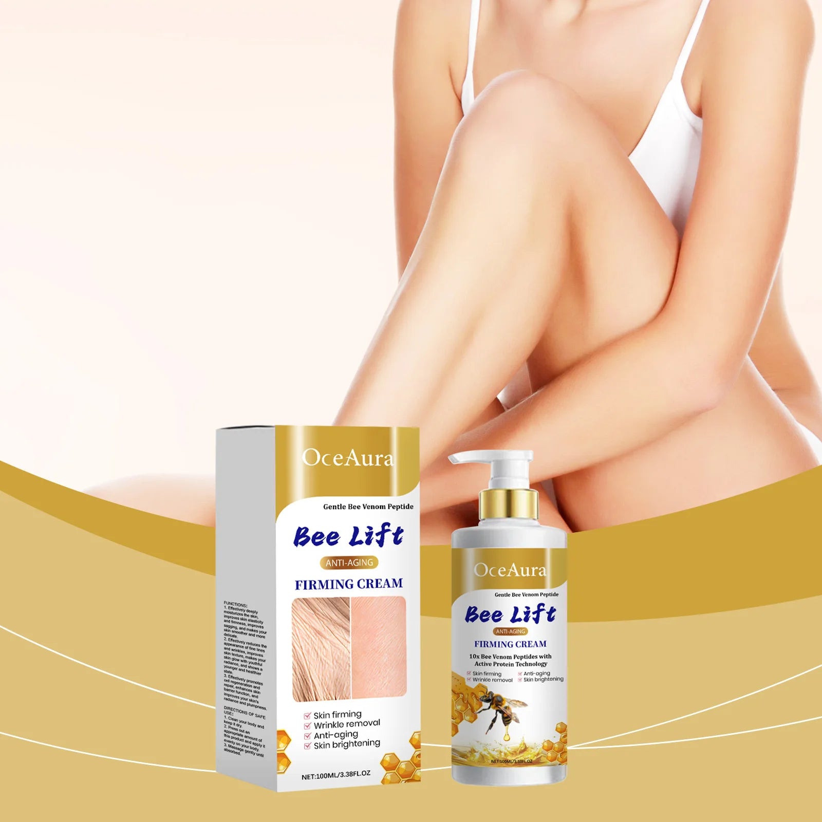 OceAura Collagen Firming Anti-Aging Whitening Face & Body Cream Anti-Aging Body Cream Oasis Select