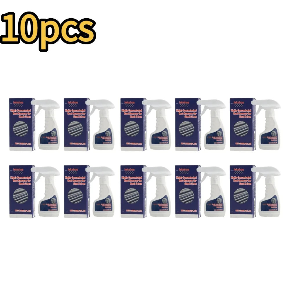Metal Rust Remover Multipurpose Rust Stain Remover Gentle Portable Rust Remover Liquid for Rebar Iron Car Maintenance Cleaning Oasis Select 10pcs
