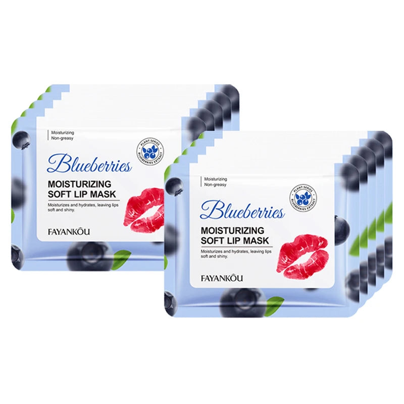 Crystal Collagen Lip Mask – Hydrating & Plumping Patches Collagen Lip Mask Oasis Select Blueberry 10pcs