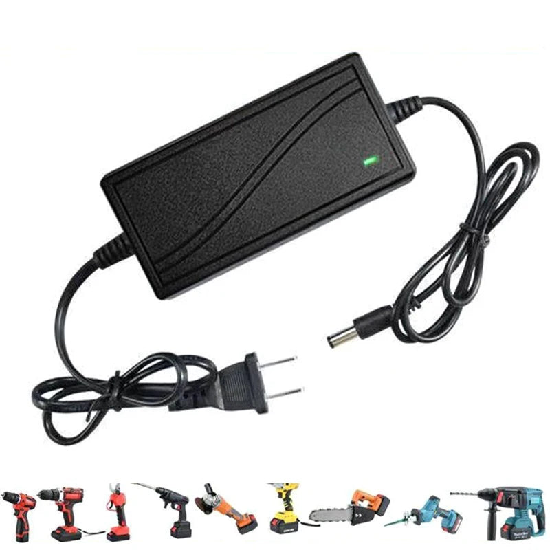 Charger For Lithium Ion 21V 2A Adapter Round Hole Universal Electric Wrench Angle Grinder Electric Saw Lithium Battery Charger Oasis Select Default Title