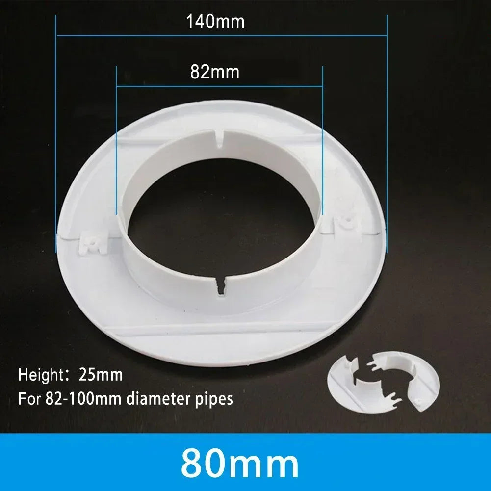 1pc Plastic Air Conditioning Pipes Wall Decorative Cover Cable Entry Cable Passage 40mm 50mm 55mm 60mm 70mm 80mm Hole Cover Oasis Select 80mm