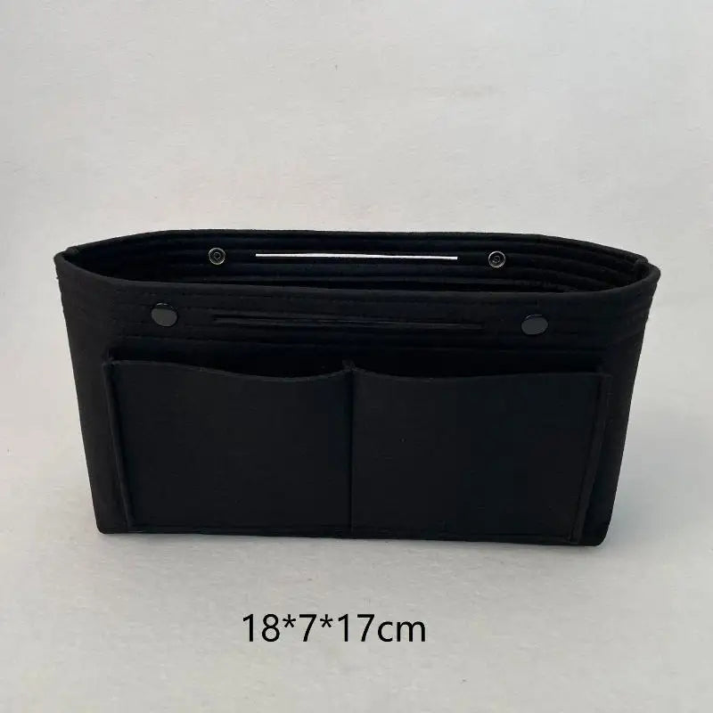 Felt Insert Bag Organizer | Multi-Pocket Travel Cosmetic Tote
