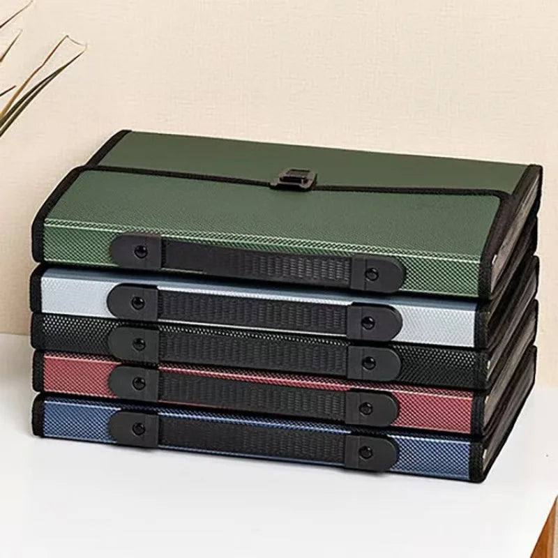 A4 Organ Bag Portable Accordion File Organizer Multi-Layer Folder Environmentally Friendly Portable Document Bag For Office Desk Oasis Select
