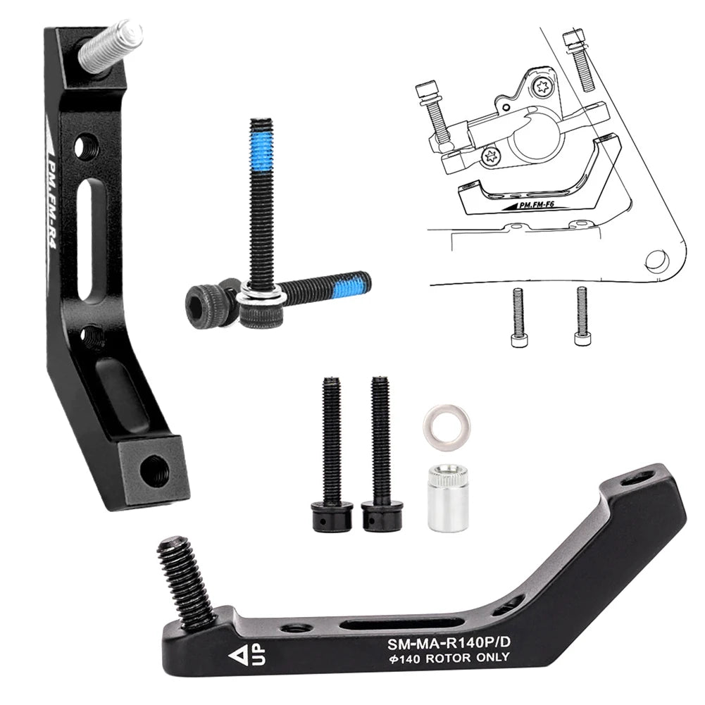 Road Bike Disc Brake Adapter Flat Mount to Post Mount Compatible with 140MM and 160MM Discs Maximum Performance Oasis Select