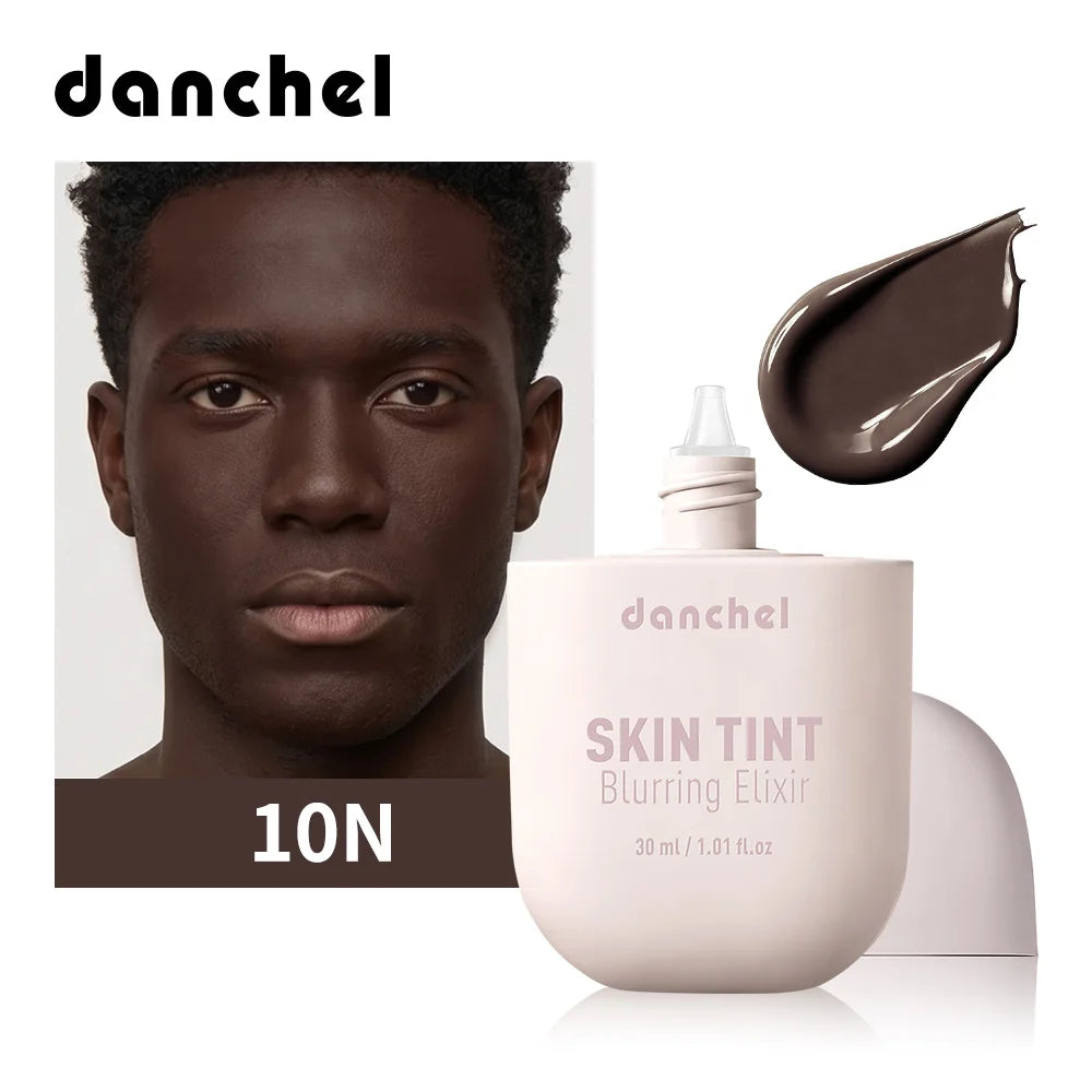 24 Colors Skin Tint Liquid Foundation Natural Finish Blur Pores Soft Focus Makeup Lightweight Hydrating Base for All Skin Types Oasis Select 10N