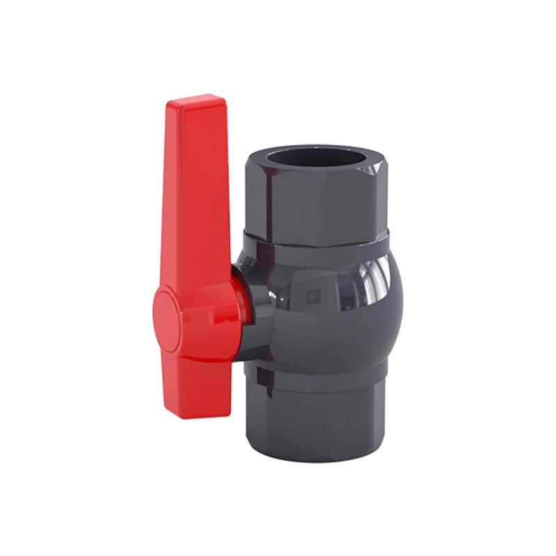 Dark Gray Long Handled Ball Valve PVC DN15 20 25 32 40 50 Plastic Single-sided Fittings Switch Socket Industrial Adhesive Oasis Select