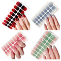 Naked Gradient Nail Wraps – Ombré French Decals, No Lamp Nail Art Wraps Oasis Select set A