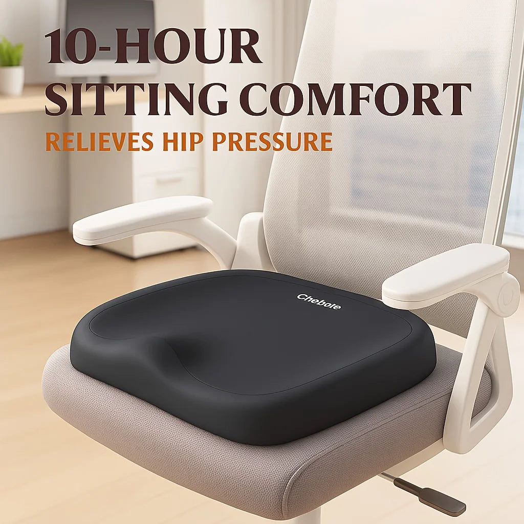 Memory Foam Seat Cushion Adjustable Lumbar and Waist Support Pad Portable Chair Mat Suit for Office Home Use Soft Cushion Oasis Select