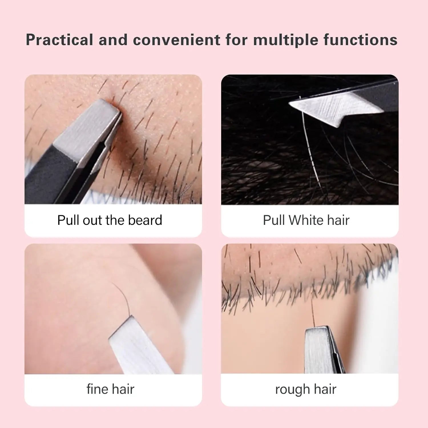 Eyebrow tweezer & eyebrow scissors set, stainless steel multifunctional eyebrow & facial hair trimming beauty, eye styling tool Oasis Select