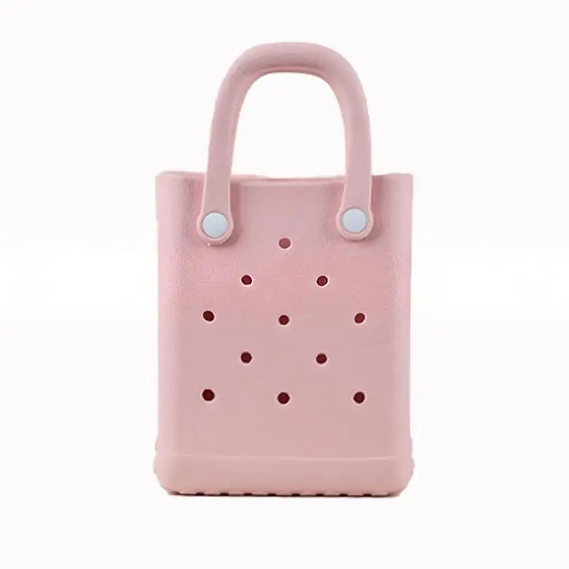 Women Mini Tote Bag EVA Flexible Bag Practical for Vacation Office and Travel Shopping Oasis Select Pink