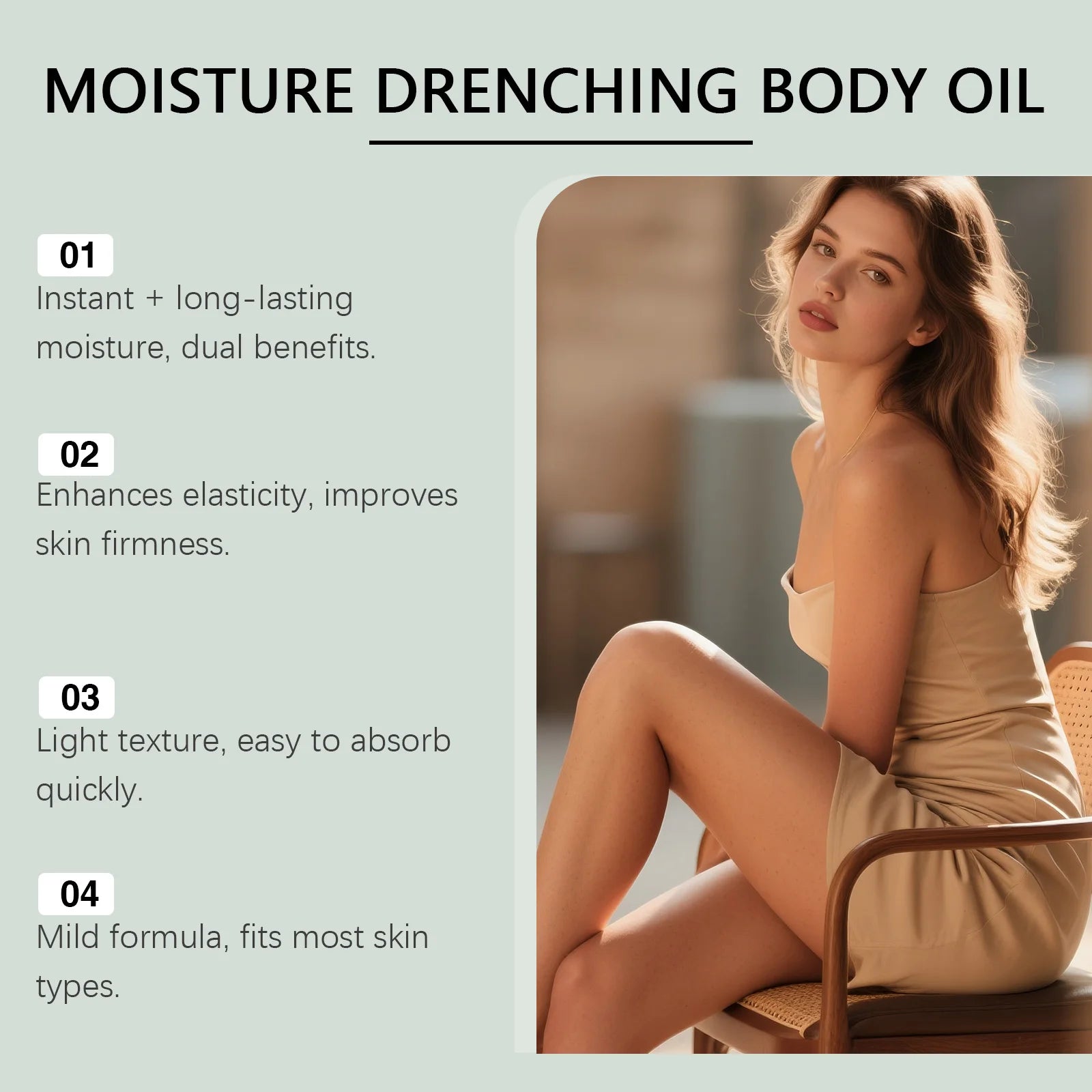 Deep Hydration Body Serum Oil Vanilla Fragrance Lasting Hydrating