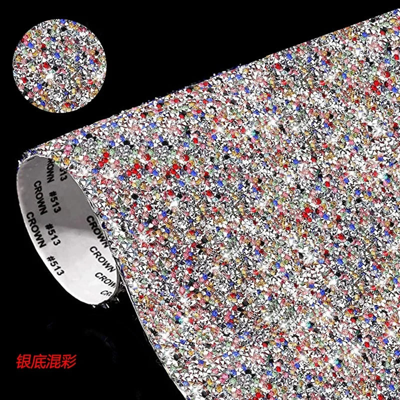 Mobile Phone Case Accessories Rhinestone Sticker Shoe Bag Car Decoration Accessories Diy Self-adhesive Drill Sticker Oasis Select M 24 x 40cm