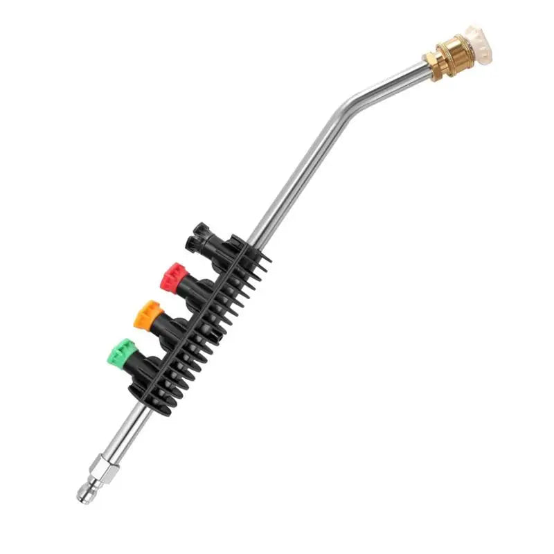 Pressure Washer Extension Wand 30° Curved For Karcher And Lavor 1/4" Quick Connect Power Lance Extension Wand With 5 Nozzles Oasis Select 1