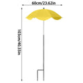 Plant Umbrellas for Outdoor Sun Protection Shade Cover UPF50 UV Protection Adjustable Portable Canopy Foldable Cover for Flowers Oasis Select Yellow