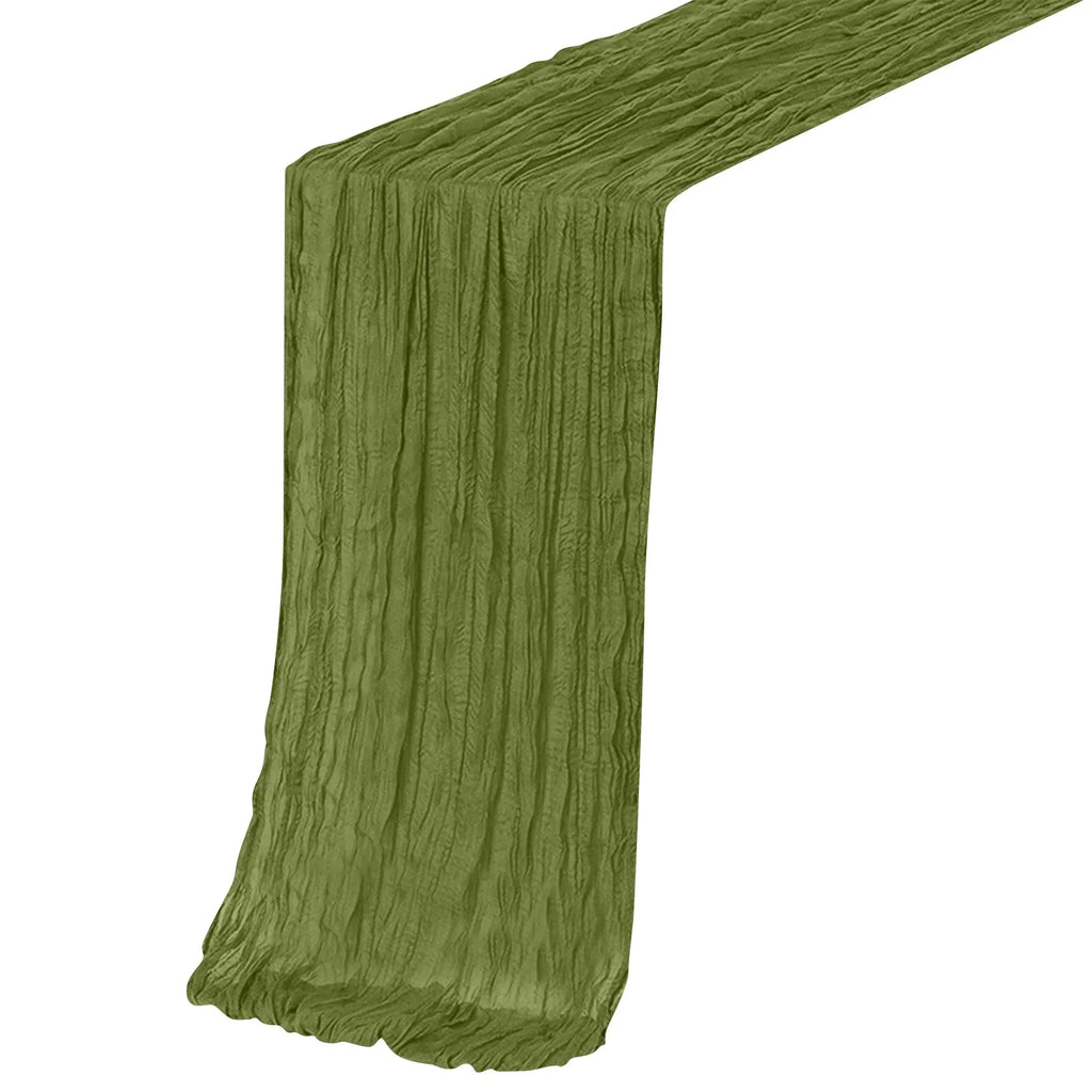 Cheesecloth Gauze Table Runner – Wedding & Boho Party Décor Gauze Table Runner Oasis Select Green One Size