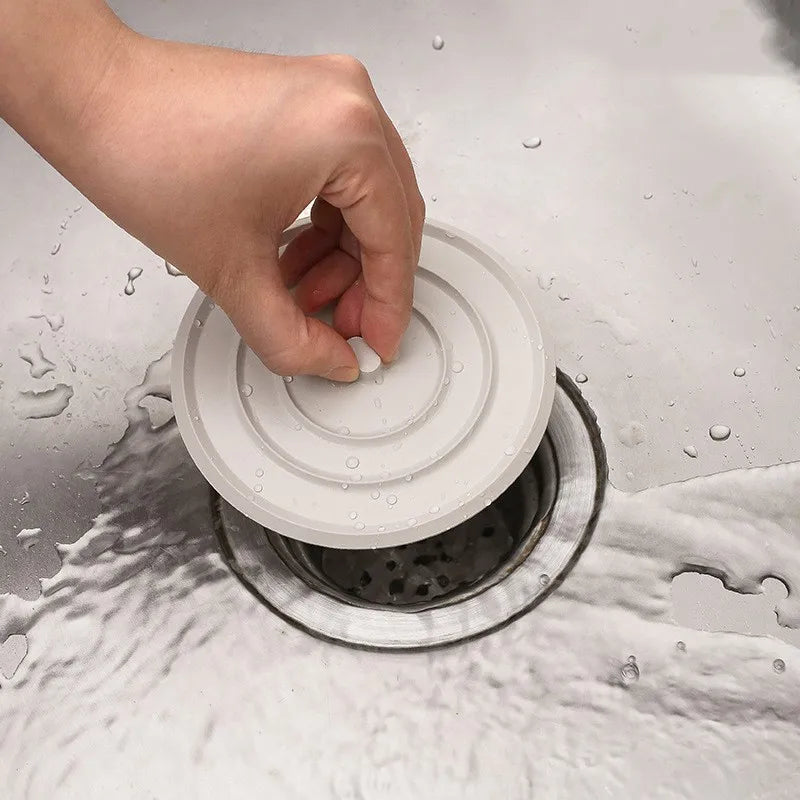 Large Silicone Bathtub Stopper Leakage-proof Drain Cover Sink Hair Stopper Tub Flat Plug Stopper Bathroom Accessories Oasis Select