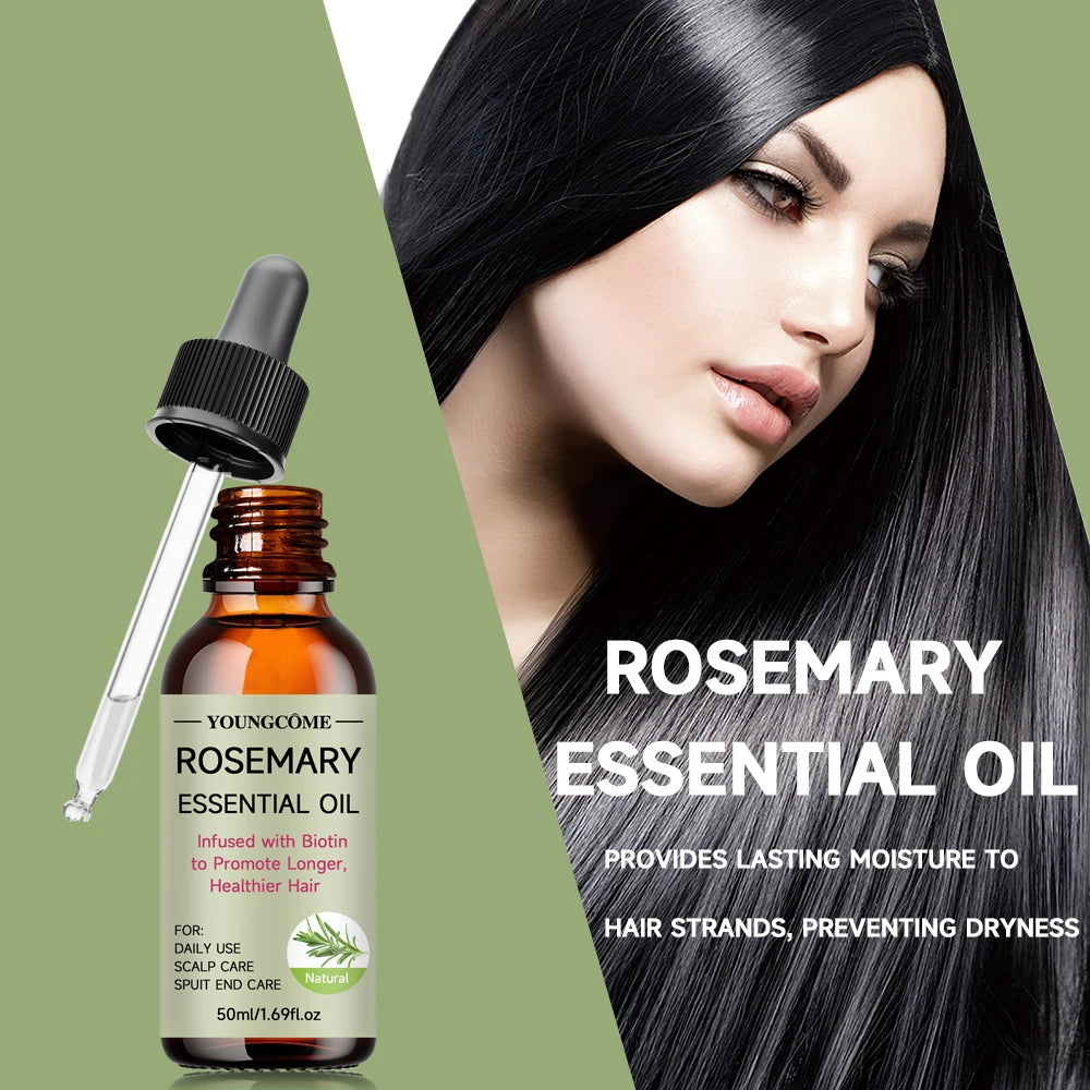YOUNGCOME Rosemary Serum Conditioner for Hair Repair Mask Nourish Scalp Treatment Rosemary Essential Oil for Hair Care Shampoo Oasis Select