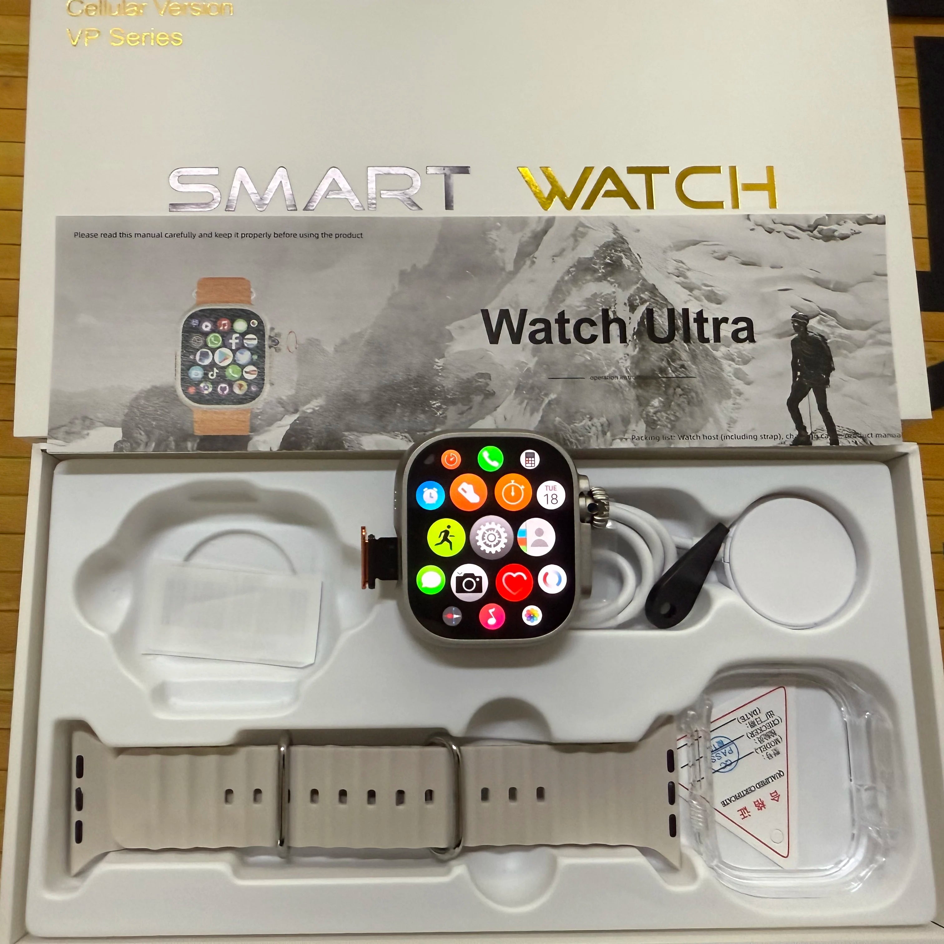 DW100 Pro+ Smartwatch Touch ID 5G Full Netcom Smart Watch Men With Play Store Free Download App WIFI GPS WIFI 2.29inch Amoled Oasis Select Silver Gray 4GB 64GB