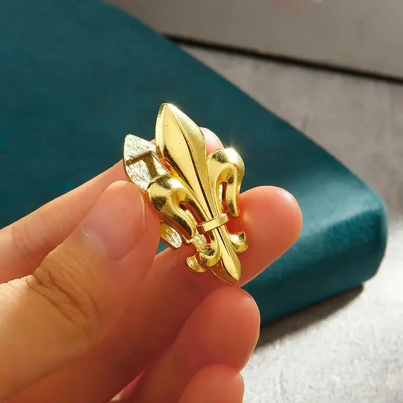 Iris Exclusive Retro Hand Account Clip Zinc Alloy Student Office Long Tail Folder Sticky Note Storage Clip Oasis Select