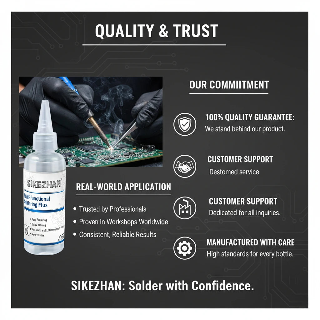 SIKEZHAN Multi-functional Flux Soldering Liquid for PCB BGA Repair Battery Welding Stainless Steel Galvanized Sheet Welding Tool Oasis Select